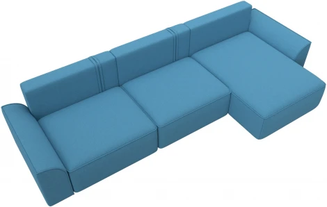 Диван угловой Лига-048 НПБ лонг Лига Диванов (Рогожка) арт.128487