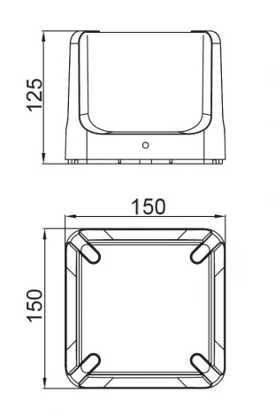 Настенный светильник уличный Oasis Light W6166