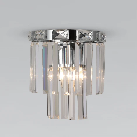 Настенный светильник Elegante 10130/1 хром Eurosvet (220V, хрусталь)