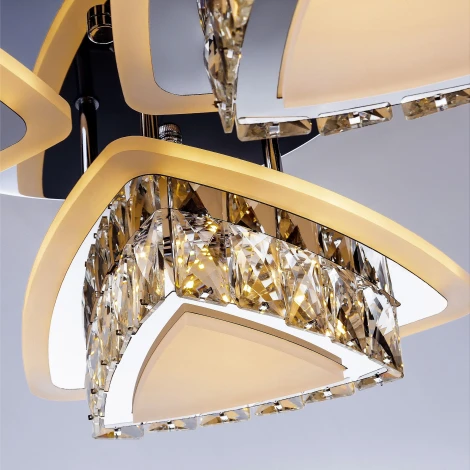 Потолочная люстра светодиодная на штанге с пультом с регулировкой цветовой температуры и яркости LED4U LED4U L5901-3