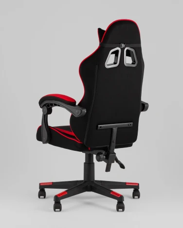 Кресло спортивное TopChairs Shadow ткань черно-красный арт.УТ000039460