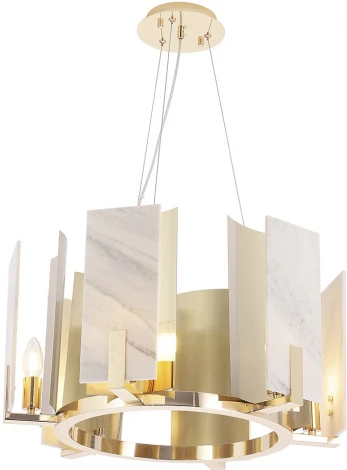 Подвесная люстра Crystal Lux DELUXE SP6 (220V, на тросе, круглые)