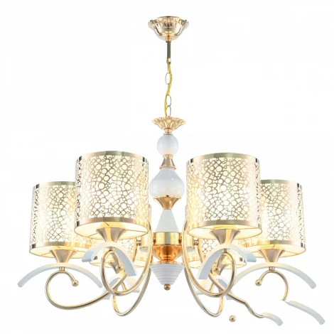 Подвесная люстра Arte Milano Florentia-9787 309787/6 Wh/Gd (220V, на цепи)
