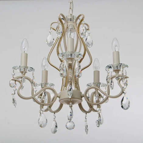 Подвесная люстра Abrasax Jasmin 2019/5 (220V, на тросе, свеча)