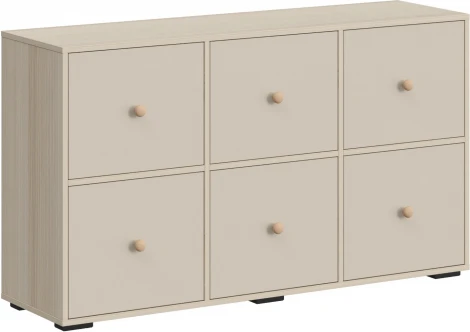 Тумба Play ОГОГО (арт.850322), (ЛДСП/Бежевый,Ясень Коимбра)