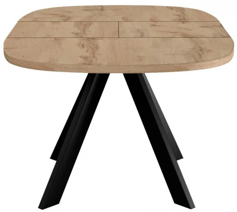 Стол DikLine B110 Дуб галифакс,опоры черные