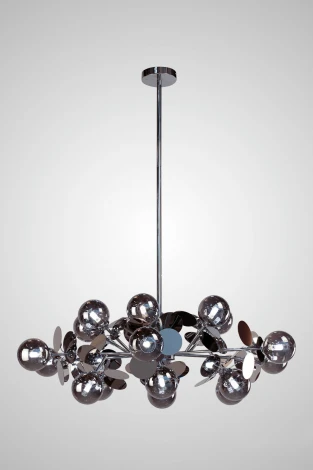 Подвесная люстра на штанге AM Group AM392 SP18 CHROM (220V, шар)
