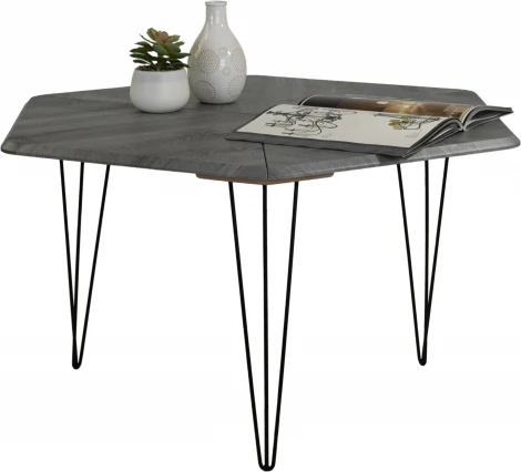 Стол журнальный BeautyStyle 23 орех гикори grey/черный Mebelik арт.009003