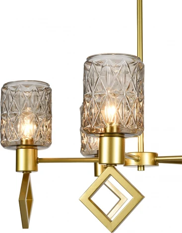 Потолочная люстра на штанге (13025/5R Gold) Indigo Preda V000469 (220V)