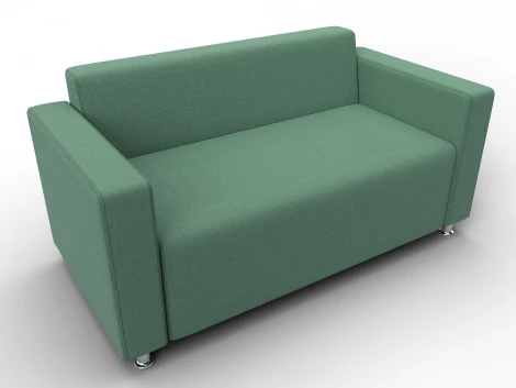 Диван прямой Лига-093 ВН (ДСП,Брус,Фанера,Рогожка/Зеленый) Лига Диванов 134957