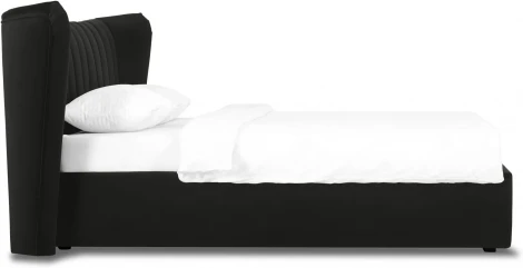 Кровать Queen Agata Lux ОГОГО (арт.636851), (Ткань/Черный)