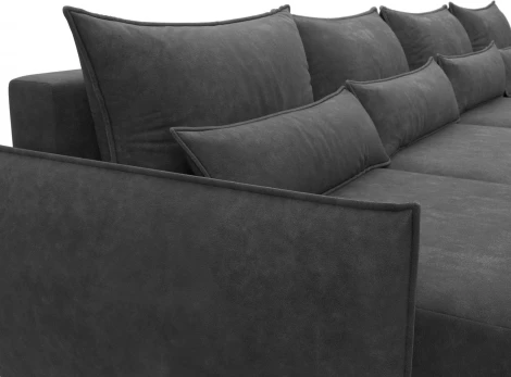 Диван П-образный Лига-051 НПБ Лонг Лига Диванов (Велюр) арт.128735