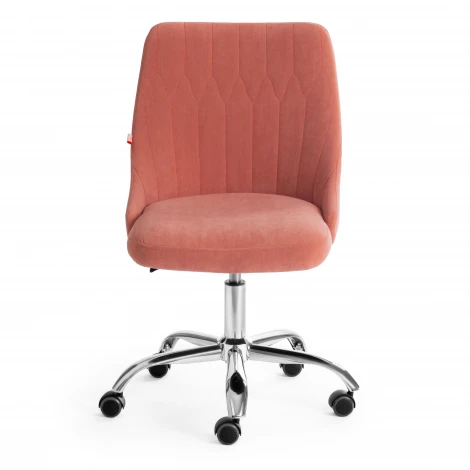 Кресло SWAN розовый (флок)