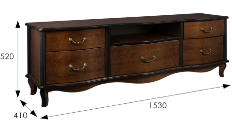 ТВ-тумба Джульетта-2 орех Л Mebelik арт.008542