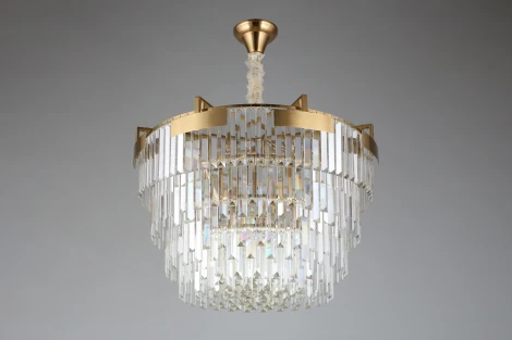 Подвесная люстра каскадная Aployt Mariz APL.813.13.15 (220V, хрусталь, на цепи)