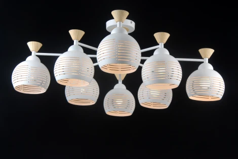 Потолочная люстра Natali Kovaltseva Stuttgart 81052-8C MATT WHITE