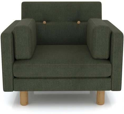 Кресло Arsko Ингвар зеленый велюр