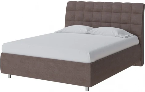 PROxSON Кровать Volumo без основания (Ткань: Велюр Лофти Кофейный) 120x200