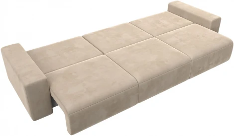Диван прямой Лига-036 НПБ Классик Лонг (Бежевый/Велюр) Лига Диванов арт.121322