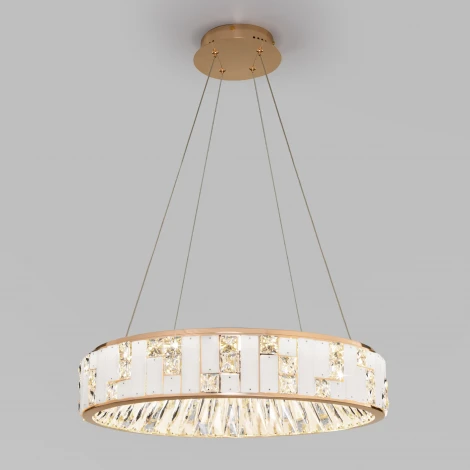 Подвесная люстра хрустальная светодиодная Bogate's Cliff 90373/1 (220V, на тросе)