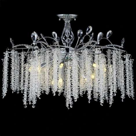 Потолочная люстра на штанге хрустальная Reluce 01113-0.3-800 CH