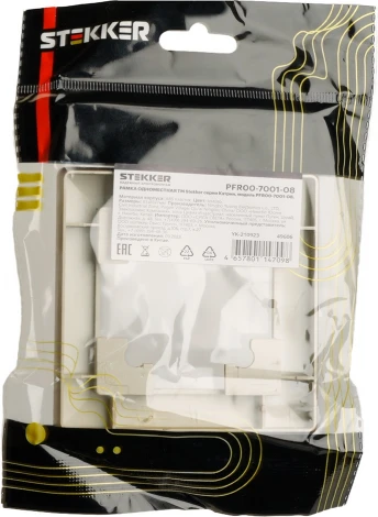 Рамка на 1 пост (золото) Stekker Катрин 49606