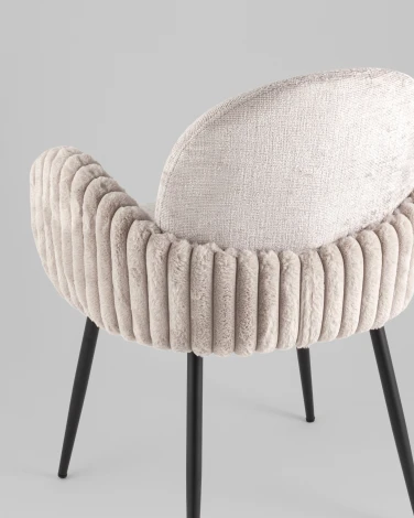 Стул обеденный Stool Group Wave Stripes букле серый арт.УТ000040342