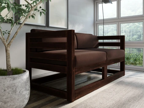 Диван Arsko Магнус М орех велюр коричневый