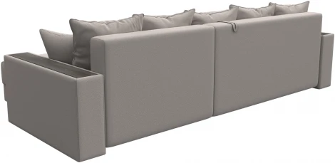 Диван угловой с декором и полкой Лига-050 НПБ Лига Диванов (Замша) арт.128616