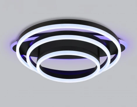 Потолочный светодиодный светильник с пультом Ambrella Acrylica Disk FA8524 (220V, умный дом - Smart Life, круглые)