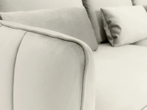 Диван Amsterdam трехместный ОГОГО (арт.342340), (Ткань/Белый)