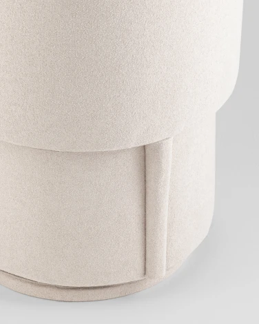 Пуф-трансформер Таунсвилл вращающийся с ящиком букле молочный Stool Group УТ000042268