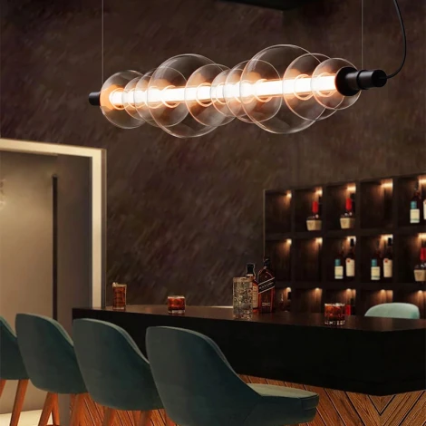 Подвесной светильник Zoom L140 ImperiumLoft Zoom01 (202712-23) (LED, 220V, на тросе, шар, бусы)