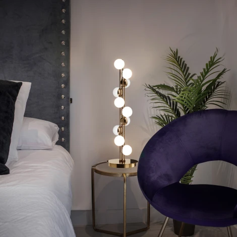 Интерьерная настольная лампа Maytoni Tessara MOD081TL-L14G3K (LED, 220V, выключатель, шарики)