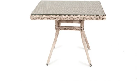 "Айриш" стол плетеный из искусственного ротанга, цвет бежевый 4SIS арт.УТ-00001789