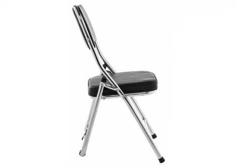 Обеденный стул на металлокаркасе Woodville Chair раскладной черный 11070