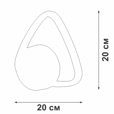 Бра светодиодная V04610-03/1A, LED 13Вт, 3000К, 540лм Vitaluce V04610-03/1A (220V)