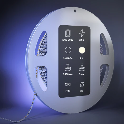 Светодиодная лента Ультра 24В 2D22 9,6Вт/м 4000К 5м Maytoni Led Strip 201266