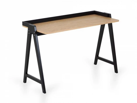 Стол рабочий Laptop ОГОГО 693424 (черный, натуральный)