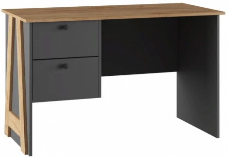 Письменный стол Теодора (Теодора графит / крафт золотой) Woodville арт.587605