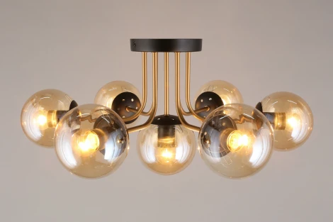 Потолочная люстра на штанге Aployt Ewka APL.906.07.07 (220V, шарики)