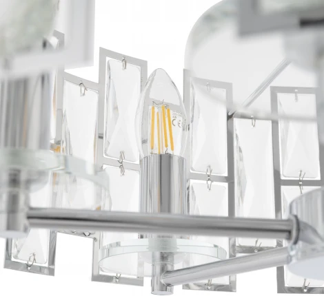 Потолочная люстра на штанге Arte Milano Sorrento-4209 374209/8/350/560 CR (220V, круглые)