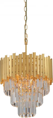 Подвесная люстра Vitaluce V58470-8/5, 5xE14 макс. 40Вт (220V, хрусталь, на цепи)