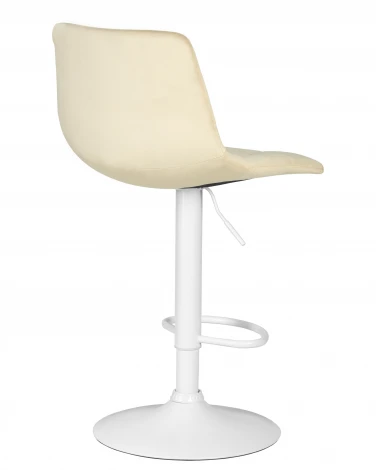Набор 2 шт Стул барный DOBRIN TAILOR WHITE (бежевый велюр (MJ9-10))