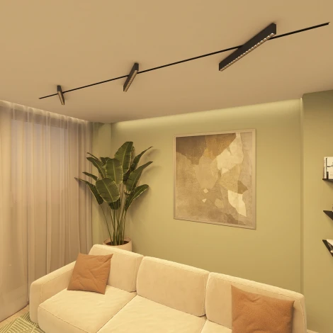 Трековый светильник однофазный 220V Denkirs Edder DK6634-BK (LED)