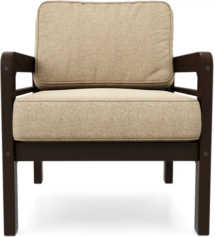 Кресло Arsko Бергер венге рогожка бежевая