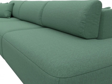 Диван угловой Лига-036 НПБ Модерн Лонг левый угол Лига Диванов (Рогожка) арт.124695L