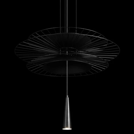 Подвесной светильник Loft It Star 10141B/600 Black (220V, на тросе, круглые, летающая тарелка)