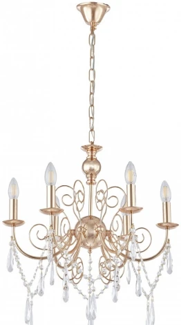 Подвесная люстра Arte Milano AM345620 345620/6 FGD (220V, подвески, на цепи, подсвечник, свеча)