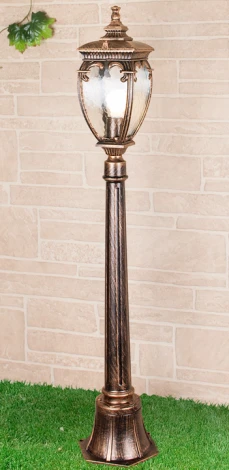 Наземный фонарь Elektrostandard Andromeda черное золото GLYF-8024F (220V, под старину, IP44)